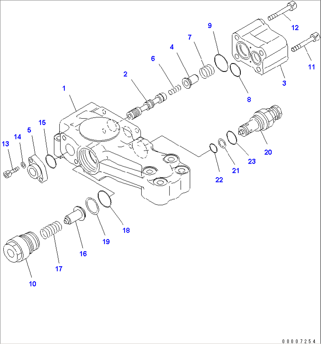 BURST VALVE (FOR BOOM CYLINDER) (RHS)