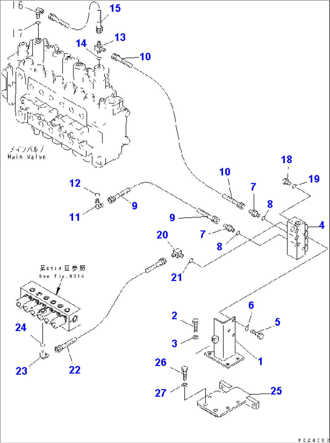 PIPING (13/18) (E.P.C. VALVE LINE)