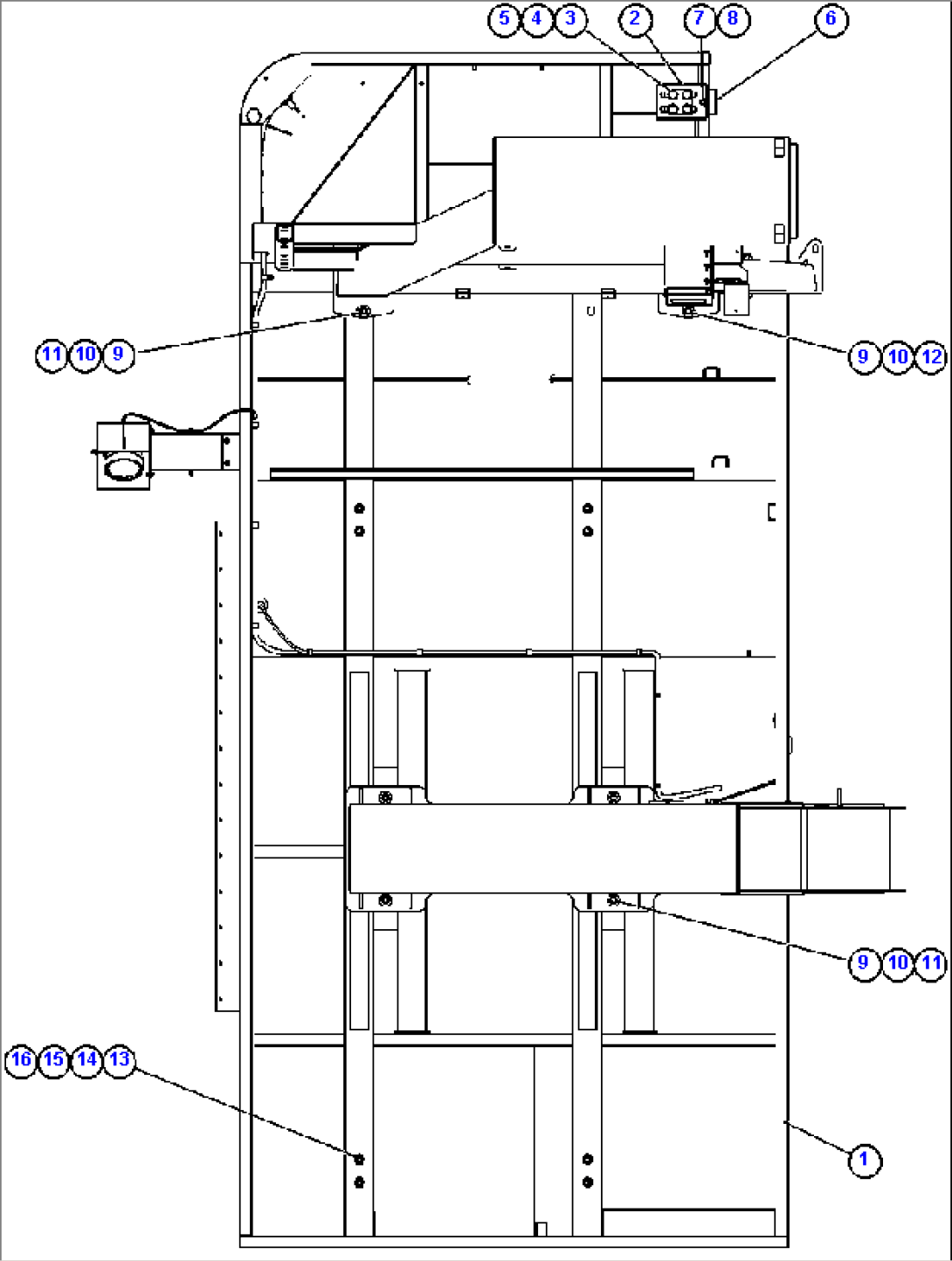 R.H. DECK & BUMPER MOUNTING