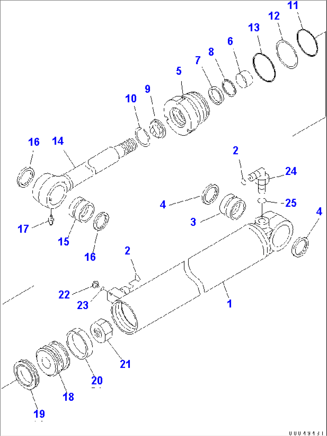 STEERING CYLINDER (INNER PARTS)(#85001-)