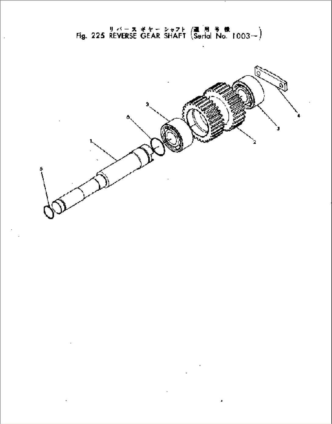 SLIDING MESH TRANSMISSION MAIN SHAFT