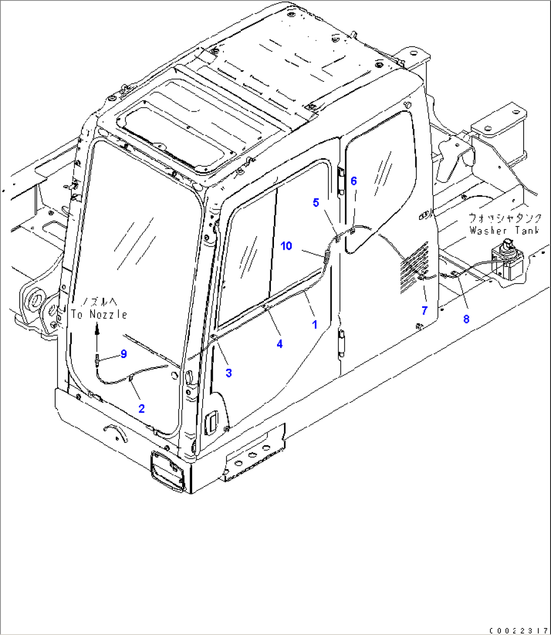 WIRING (WINDOW WASHER)