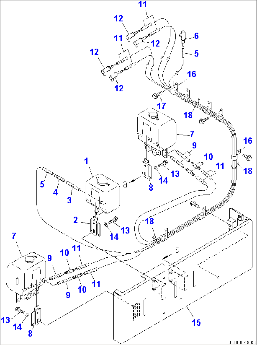 WINDOW WASHER (3-TANKS TYPE)