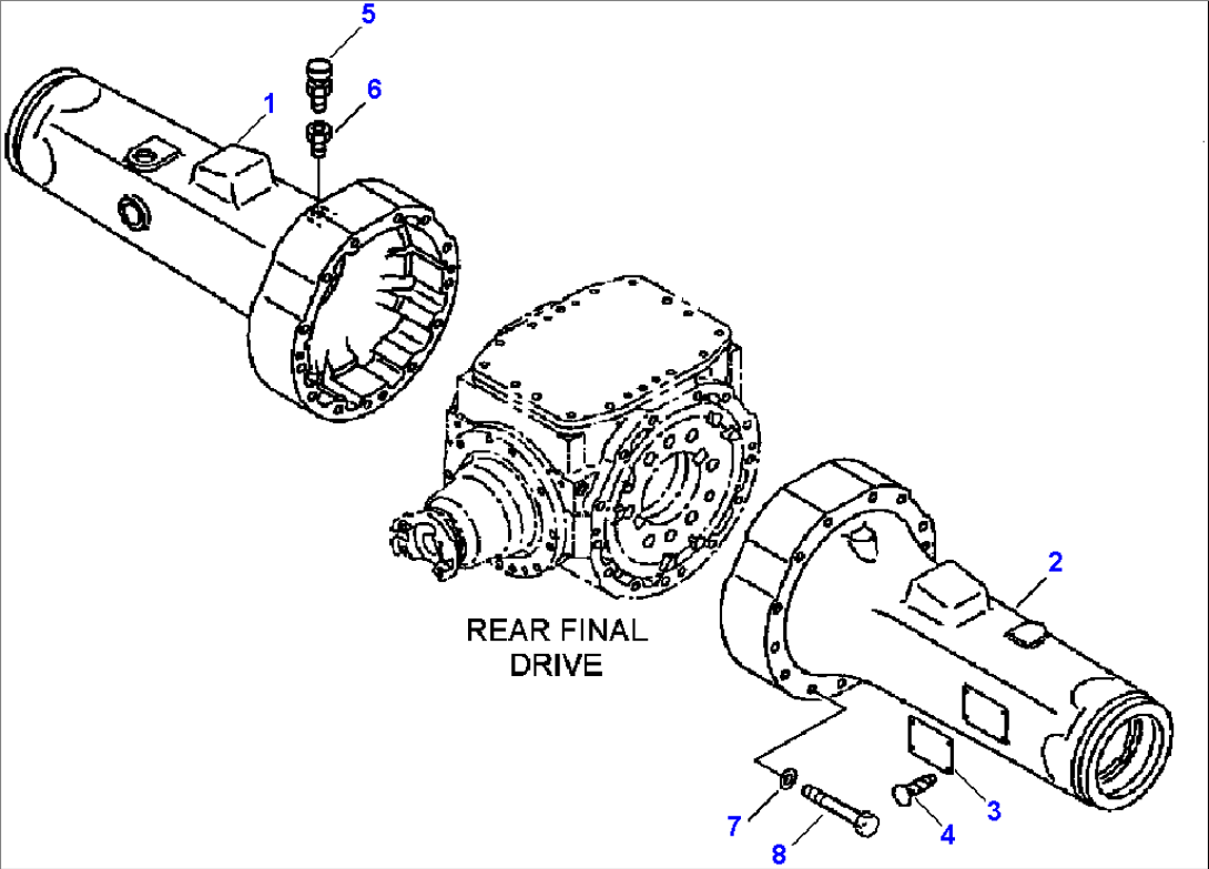 FIG. F4500-02A0 REAR AXLE - HOUSING