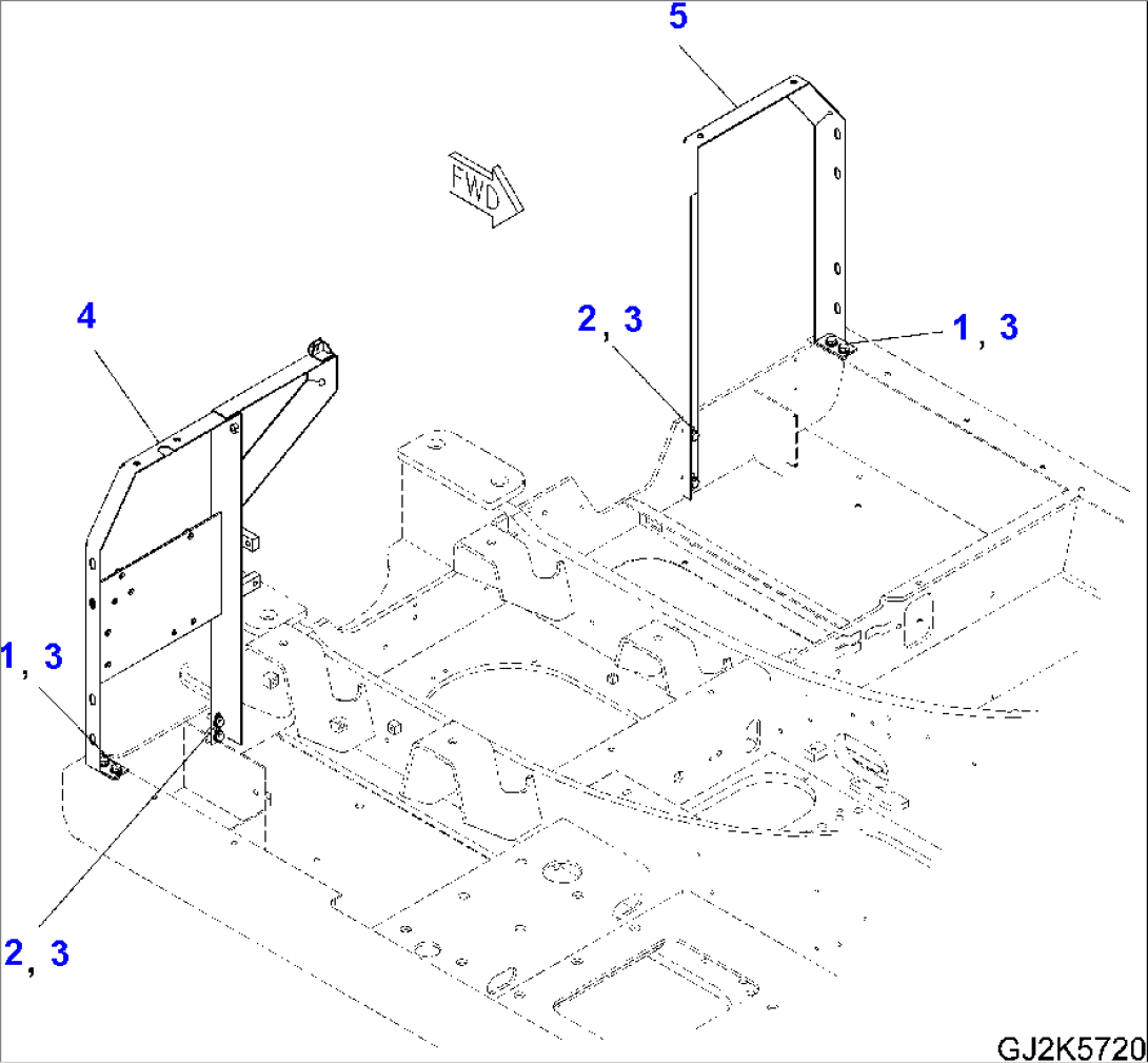 FRAME (MACHINE CAB)