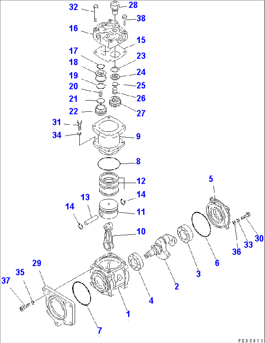 AIR COMPRESSOR(#11314-17055)
