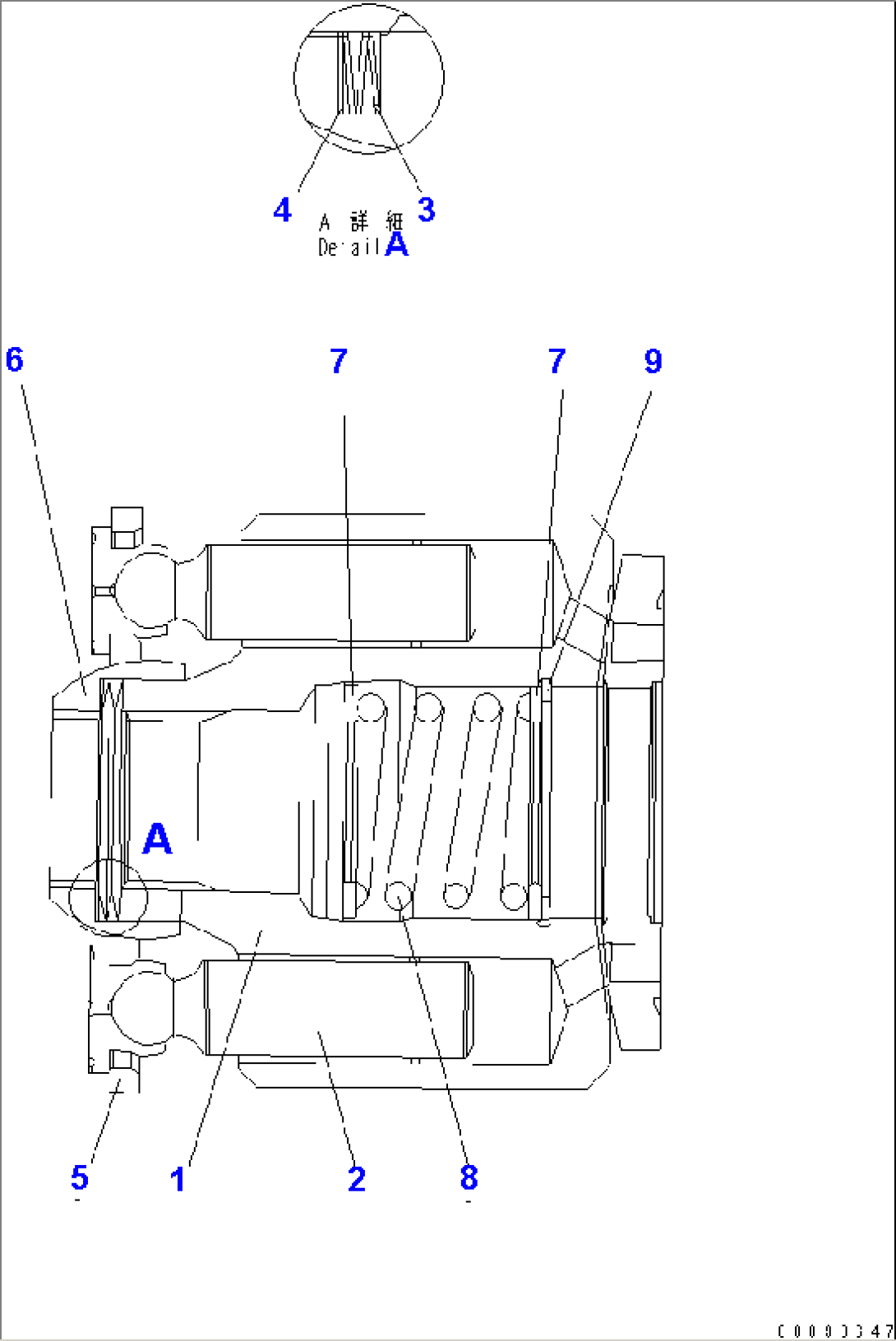 HYDROSTATIC TRANSMISSION (HST) (INNER PARTS) (PUMP) (1/17)