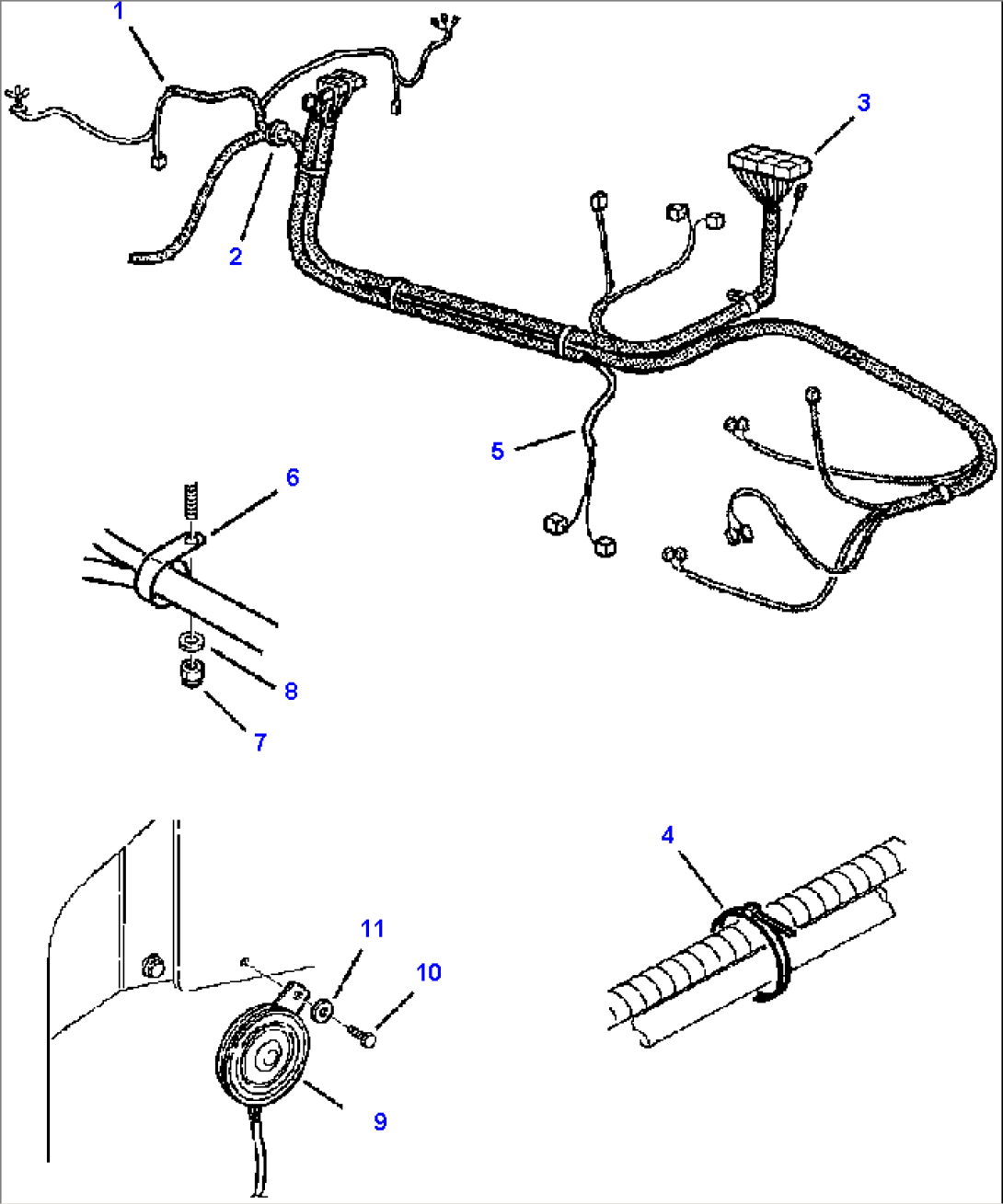 FIG. E1500-01B1 ELECTRICAL SYSTEM - FRAME WIRING HARNESS
