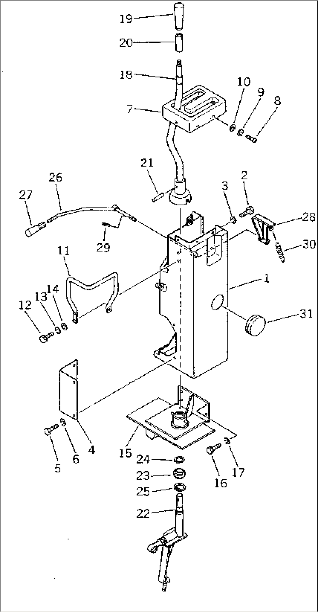 TRANSMISSION CONTROL LEVER