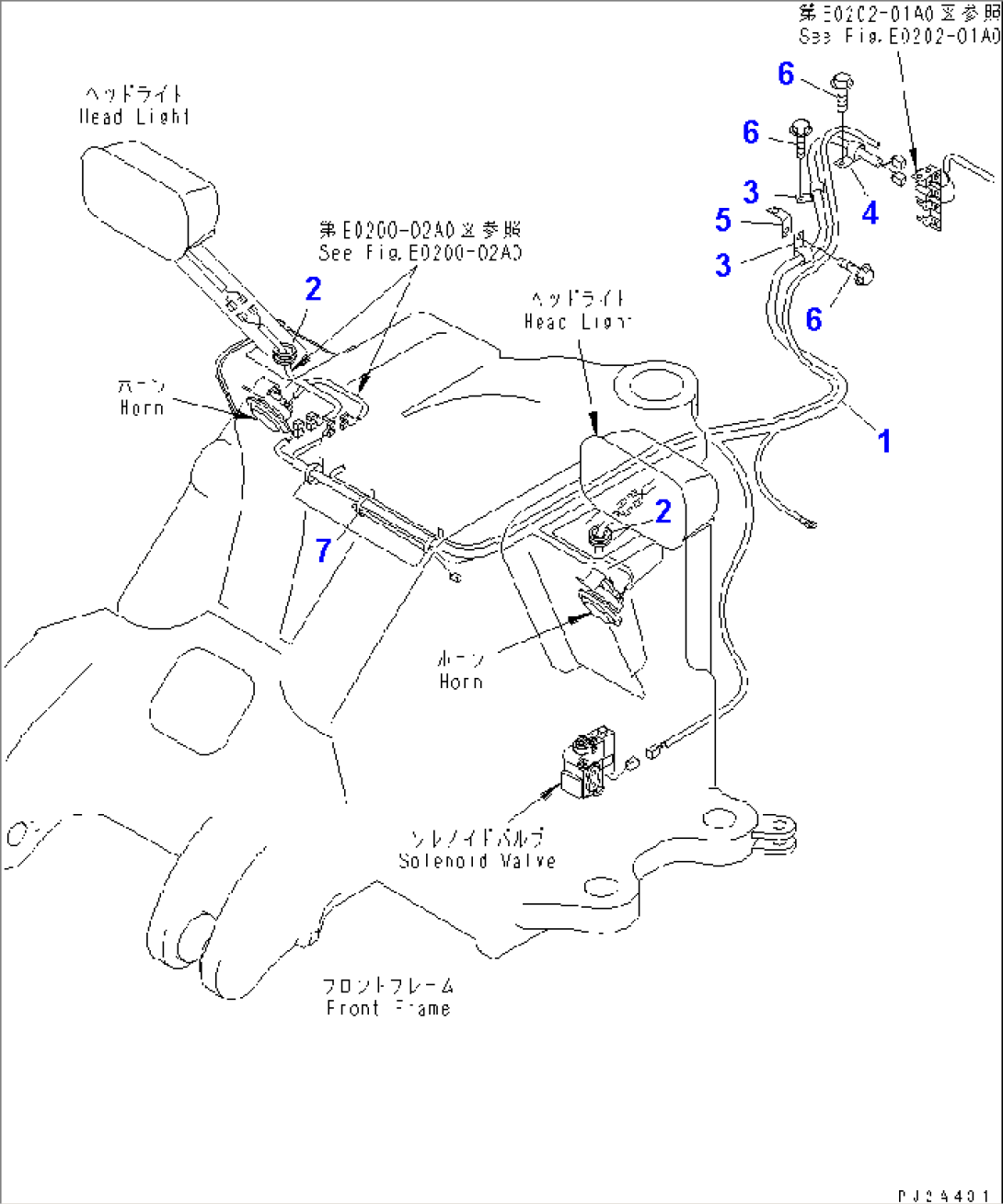 WIRING HARNESS (FRONT FRAME LINE)