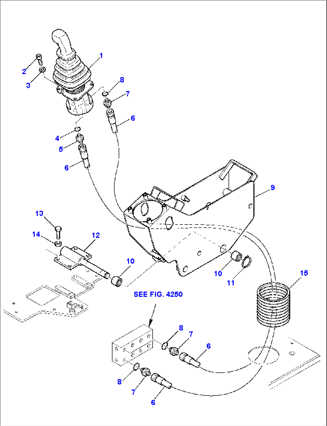 HYDRAULIC PIPING (ARM AND SWING PPC VALVE LINE) (1/2)