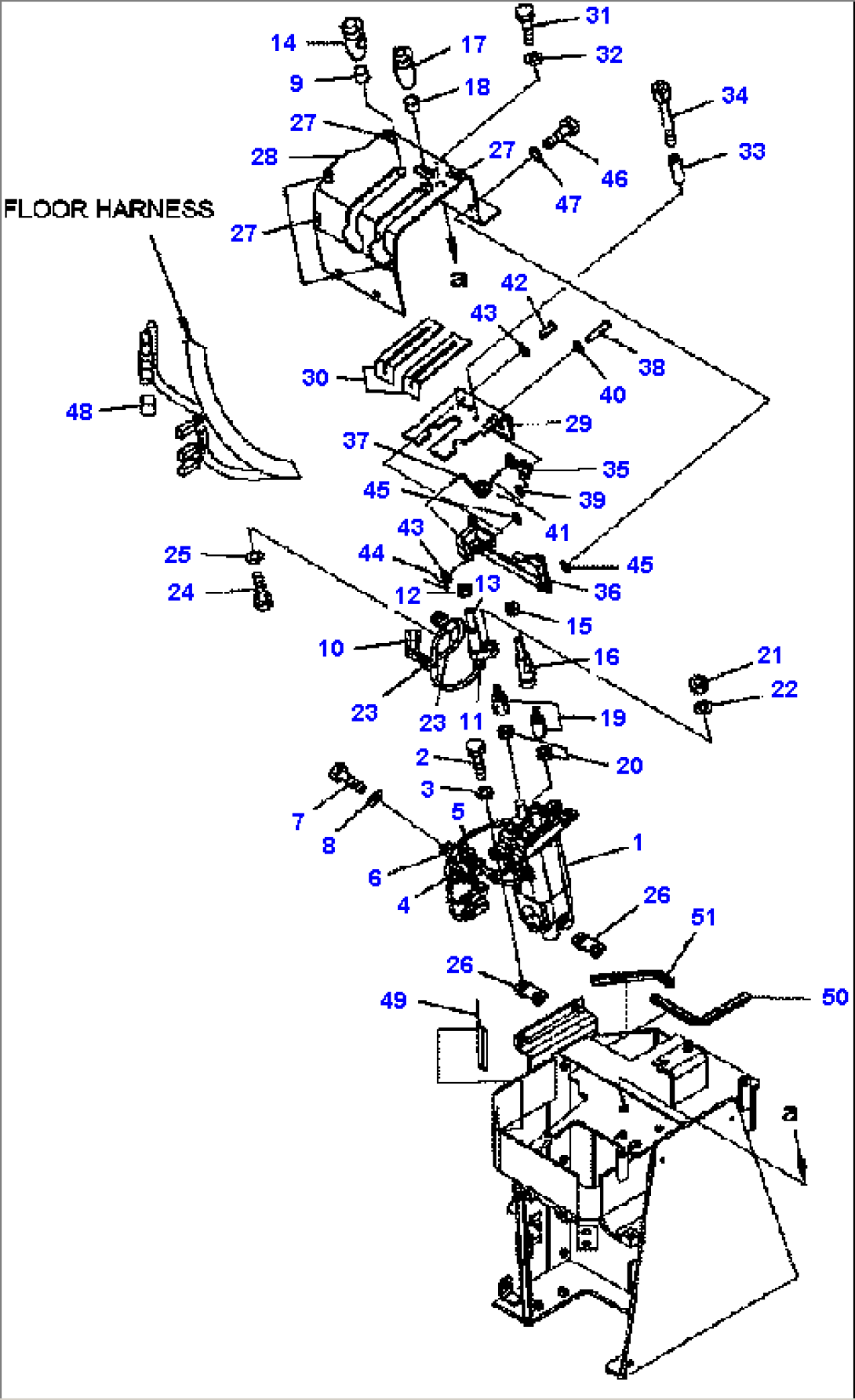 K4202-03A0 LOADER CONTROLS LEVERS (2-SPOOL VALVE)