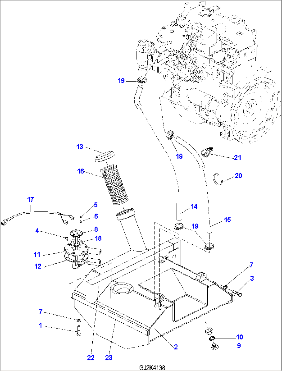 FUEL SYSTEM, PRE FILTER, EXECUTION 1