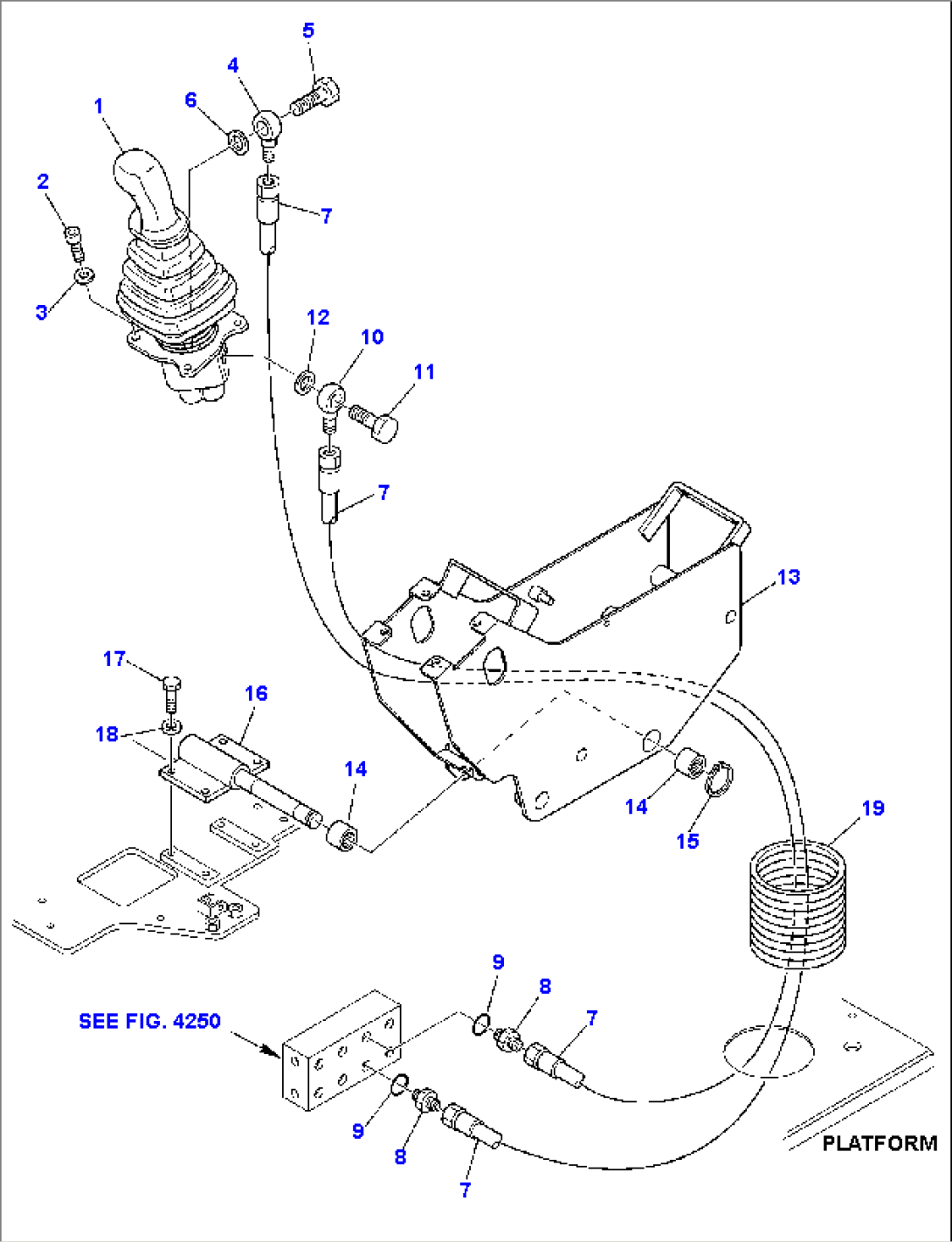 HYDRAULIC PIPING (ARM AND SWING PPC VALVE LINE) (1/2)