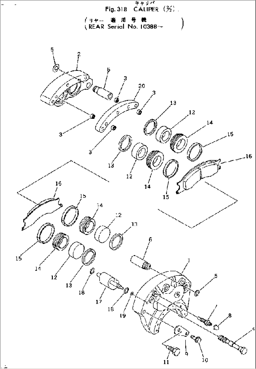 CALIPER (2/2) (REAR)(#10388-)