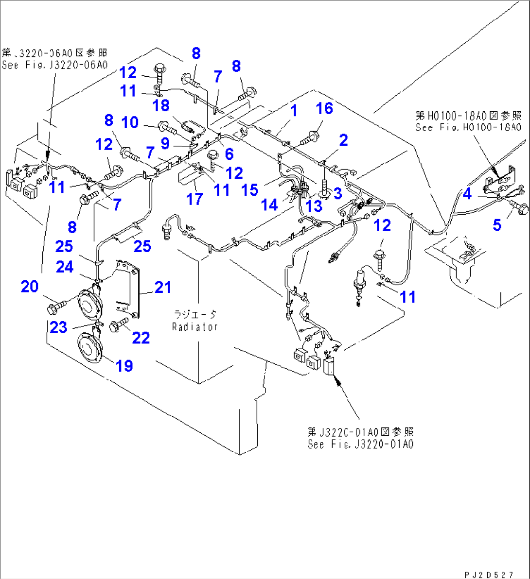 ELECTRICAL SYSTEM (HARNESS AND MOUNTING PARTS¤ R.H.)