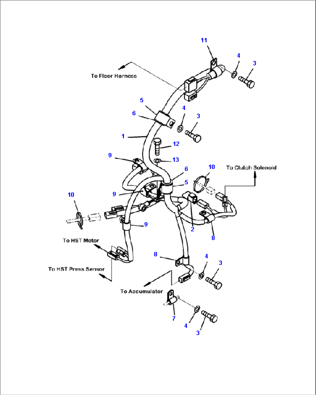 E0202-05A0 WIRING HARNESS HST HARNESS