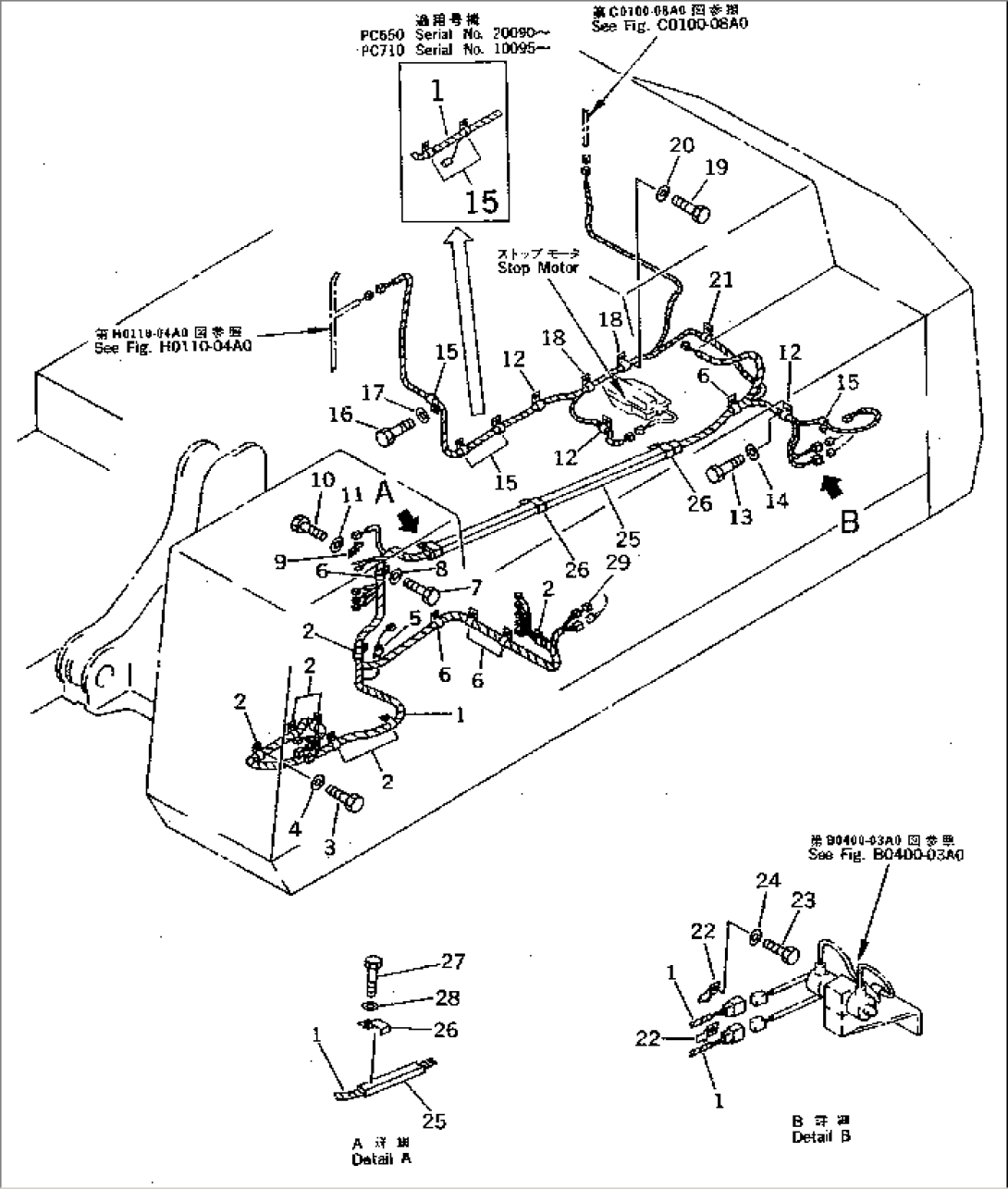 ELECTRICAL SYSTEM (MAIN HARNESS) (CAB TO ENGINE)