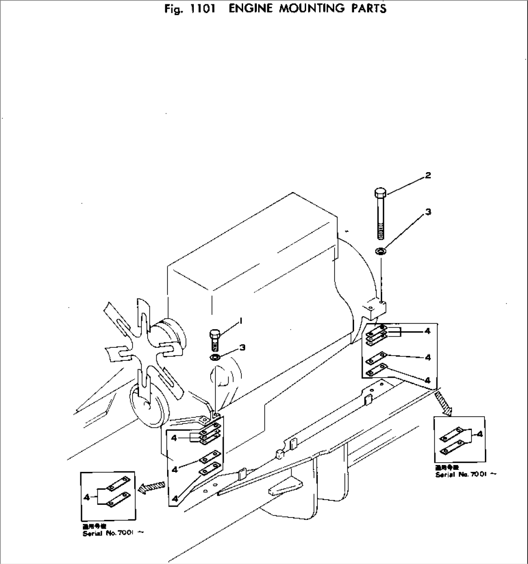 ENGINE MOUNTING PARTS