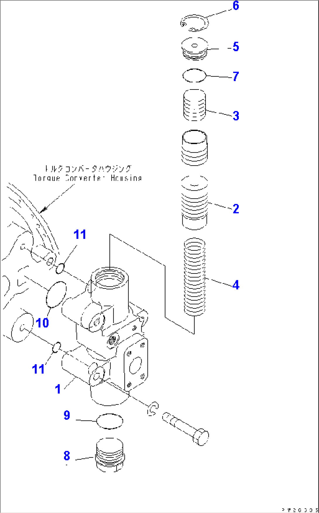 PRESSURE REGULATOR VALVE (SERVICE PARTS)(#1115-)