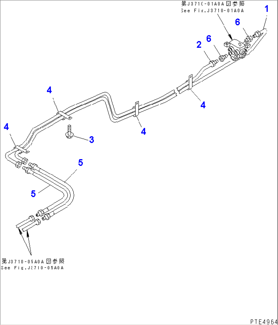 LUBRICATION PIPING (GREASE PUMP PIPING) (2/3)(#53086-53105)