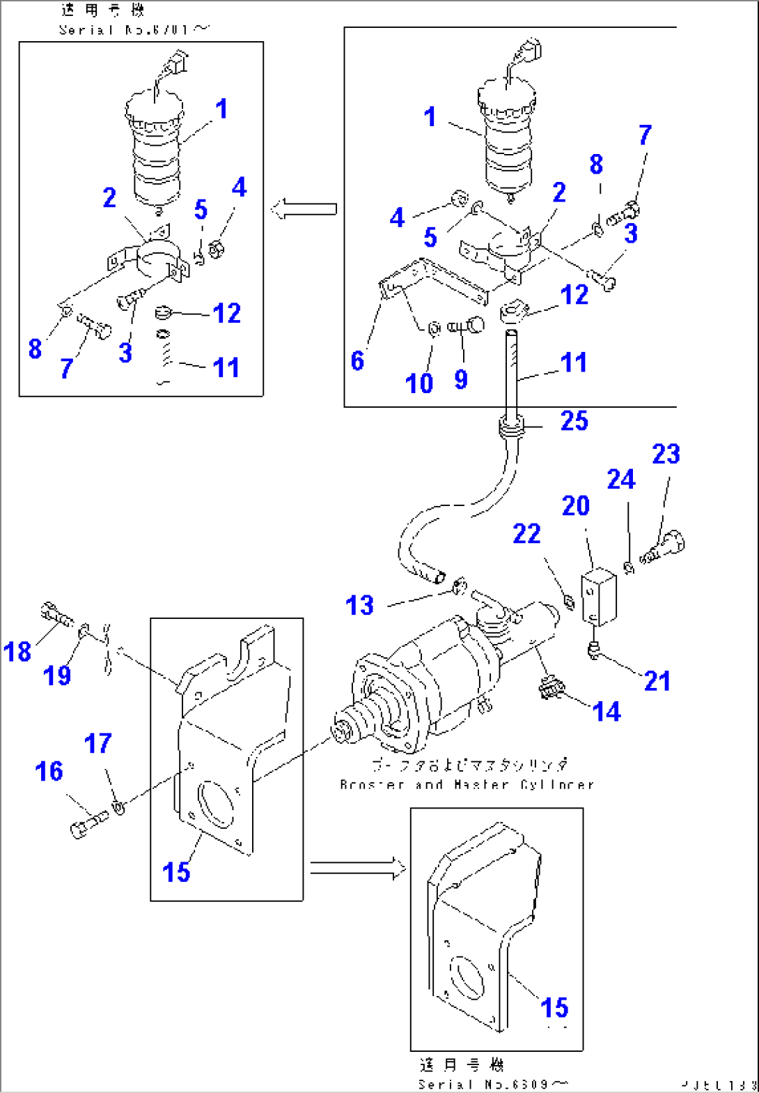 BRAKE PIPING (1/2)(#6001-)