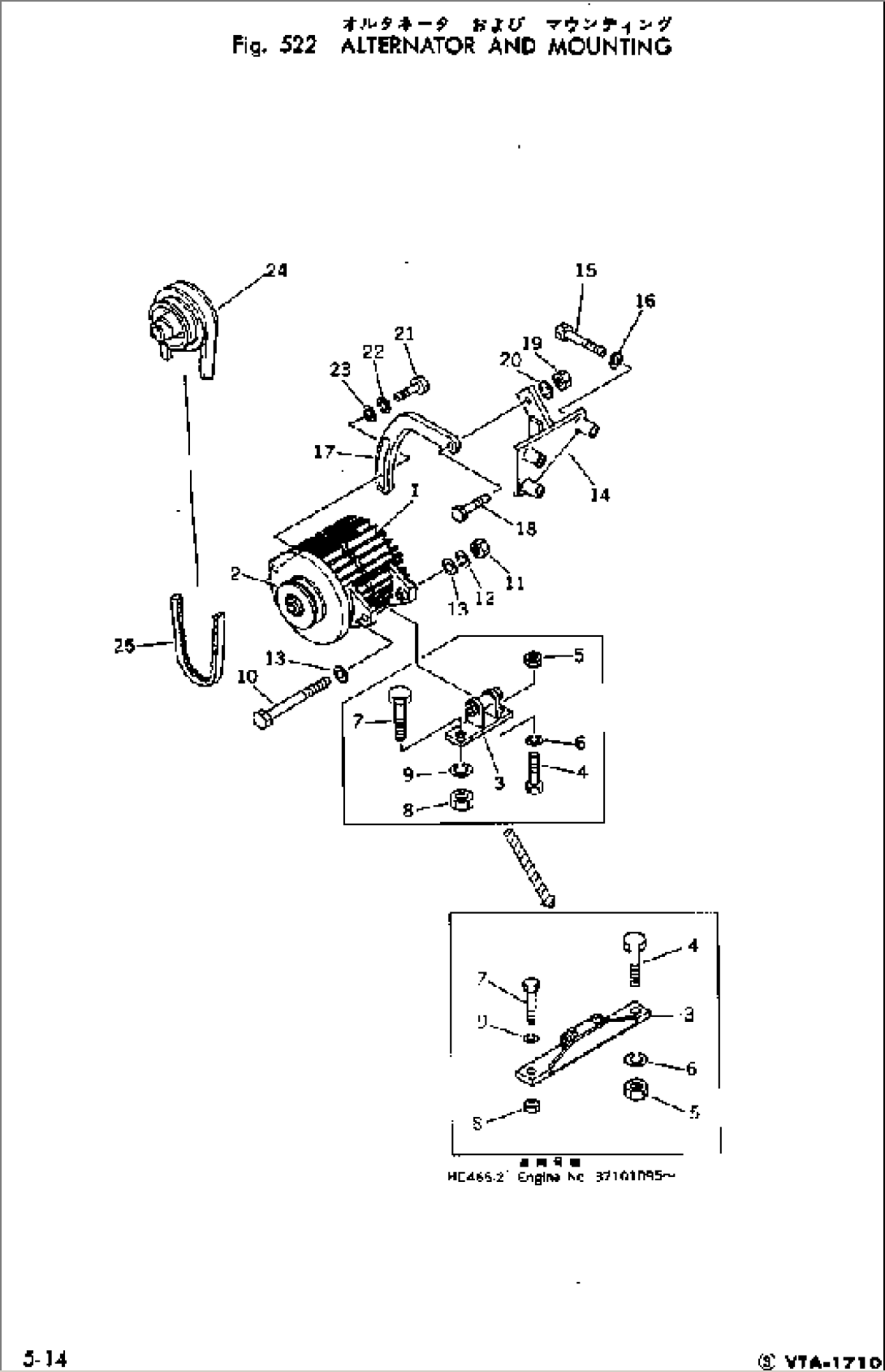 ALTERNATOR AND MOUNTING