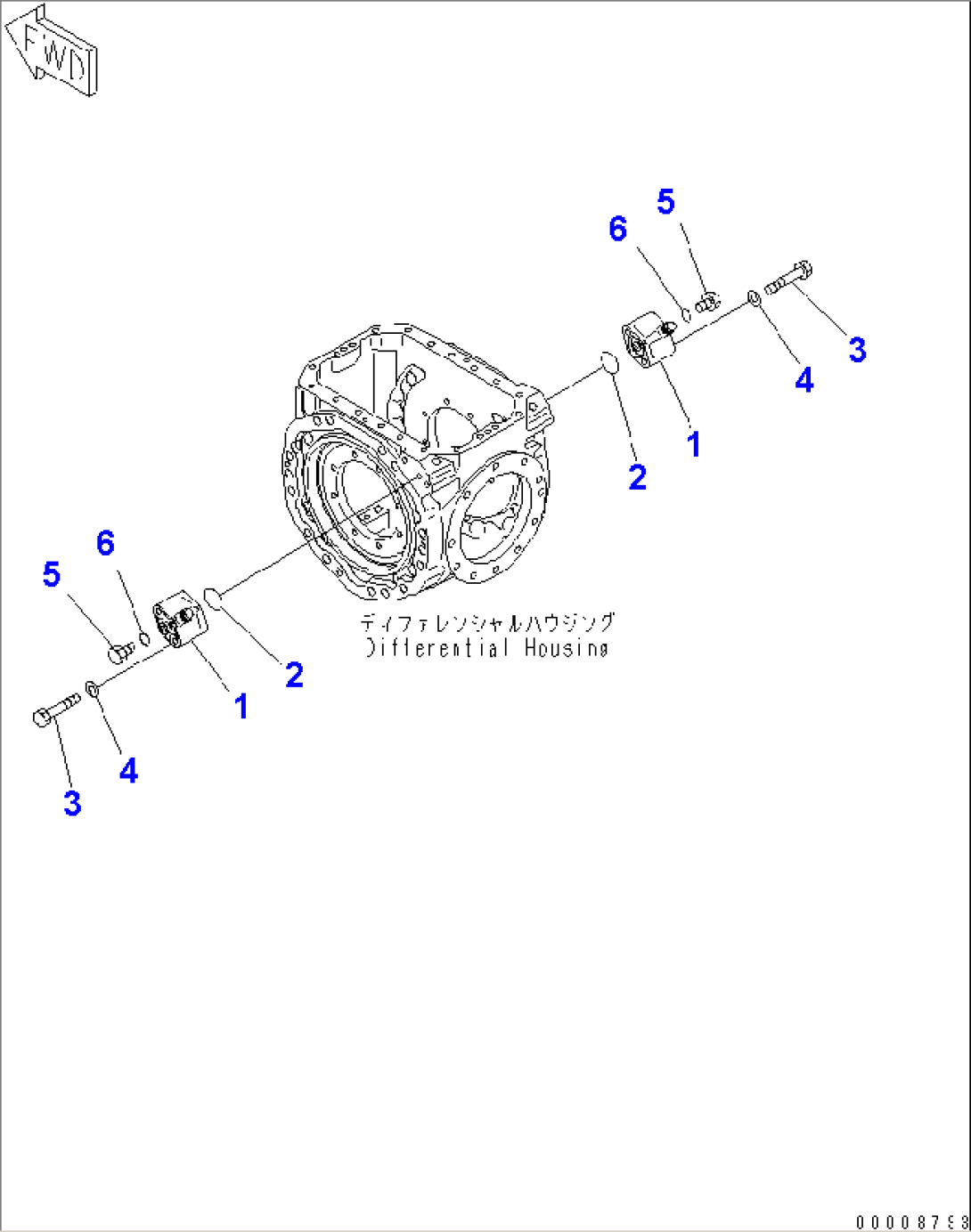 FRONT AXLE (DIFFERENTIAL 2/2) (ASD)(#70001-)