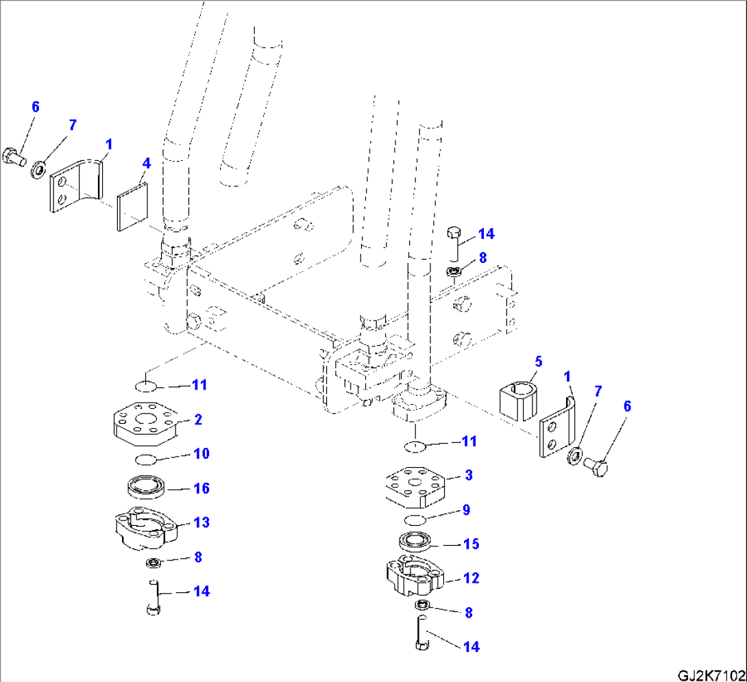 ARM PIPING WITHOUT BALL VALVE (ONE ATTACHMENT)