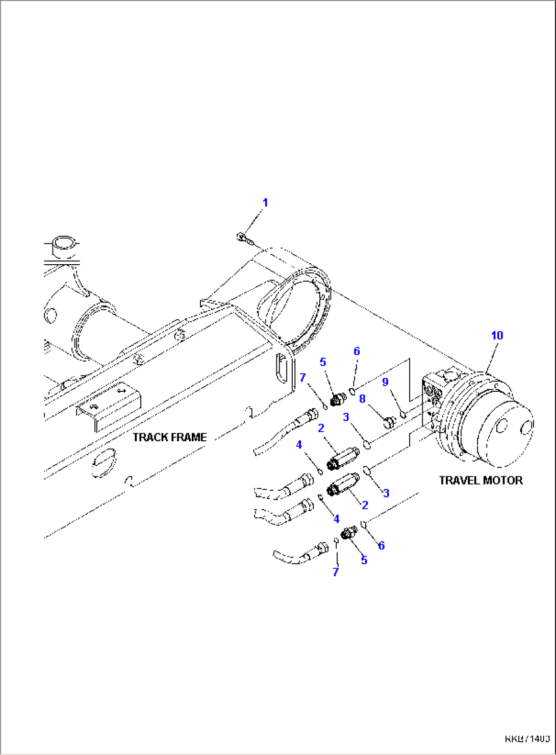 TRAVEL MOTOR (CONNECTING PARTS)