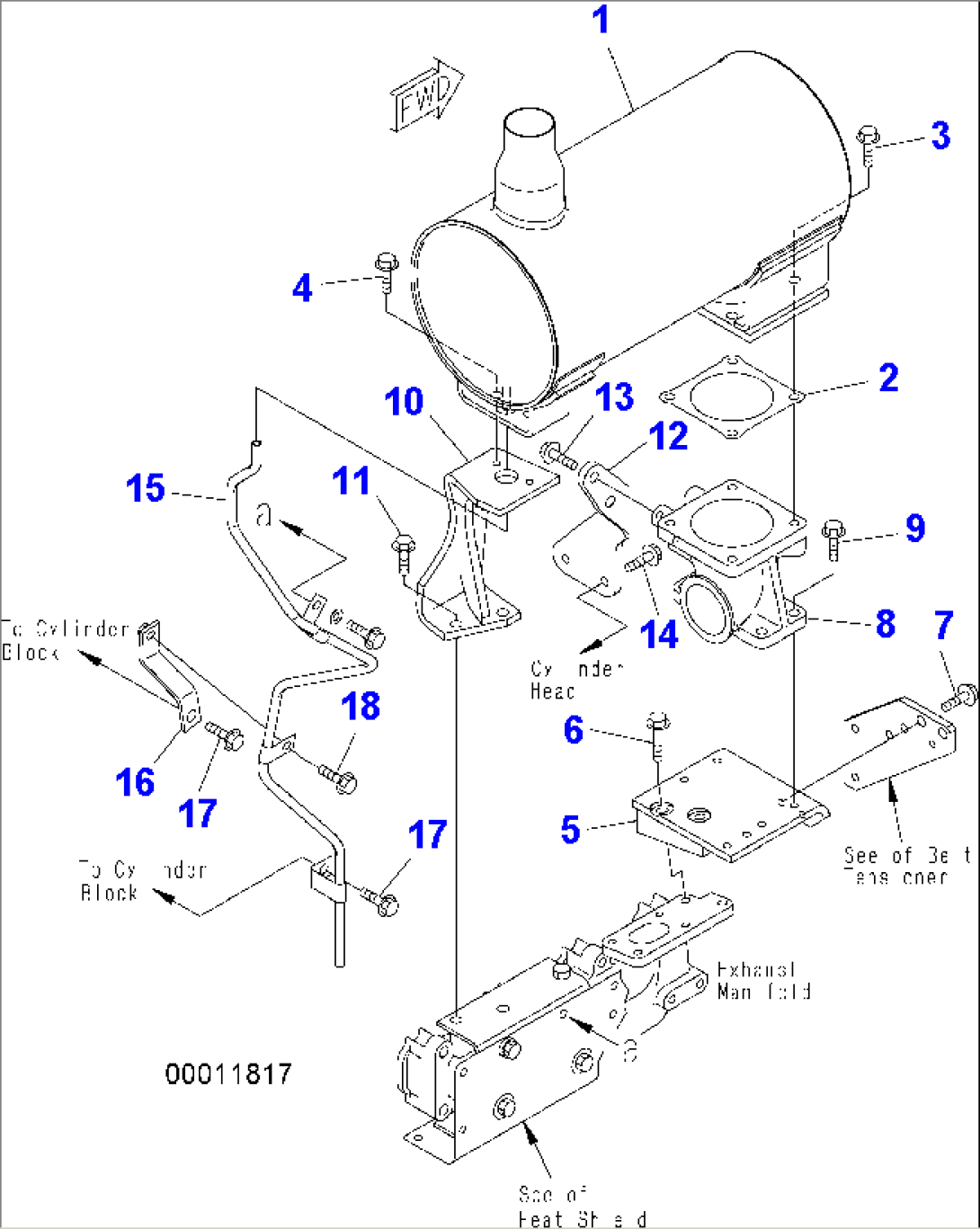 MUFFLER AND MOUNTING