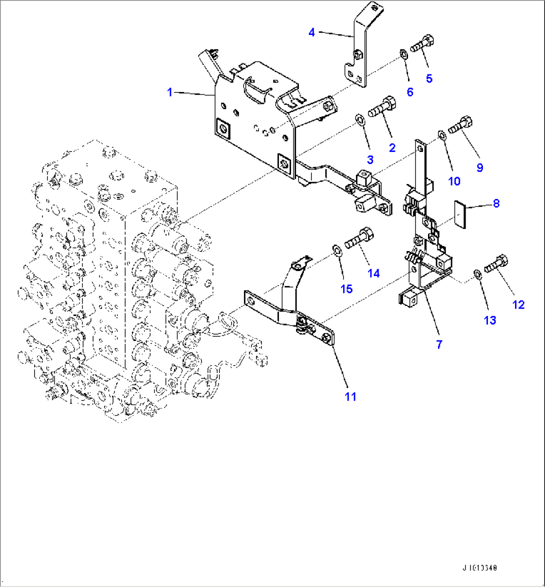 Quick Coupler Piping, EPC Valve Mounting (#451080-)