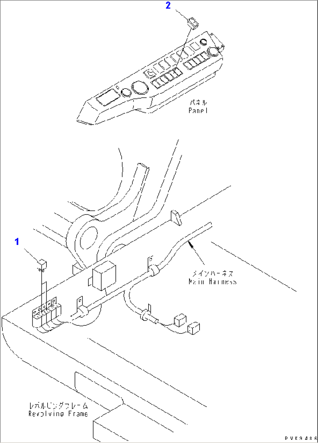 RELAY AND SWITCH (FOR FOUR OUTRIGGER)(#K32001-)