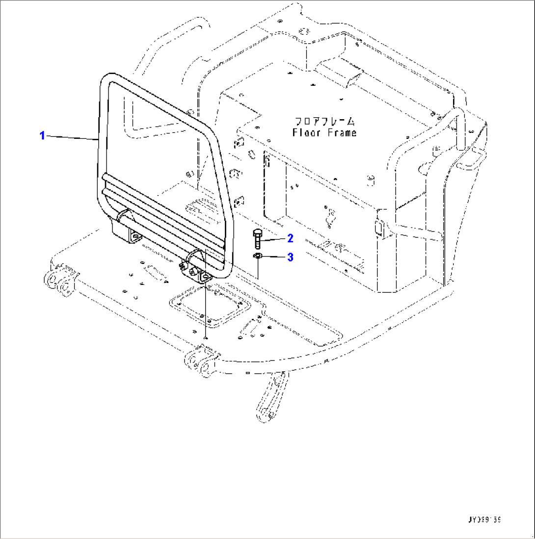 Floor Frame, Handrail (#30001-)