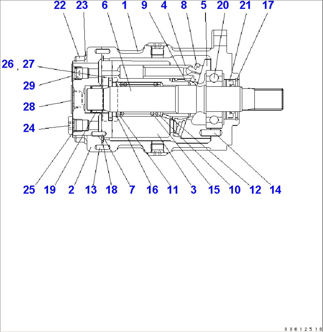VIBRATOR MOTOR (MSF-53 TYPE)(#2001-)