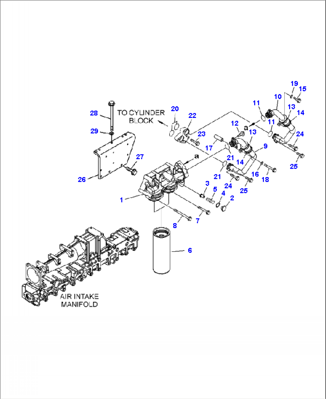 A3110-A4G2 OIL FILTER AND PIPING