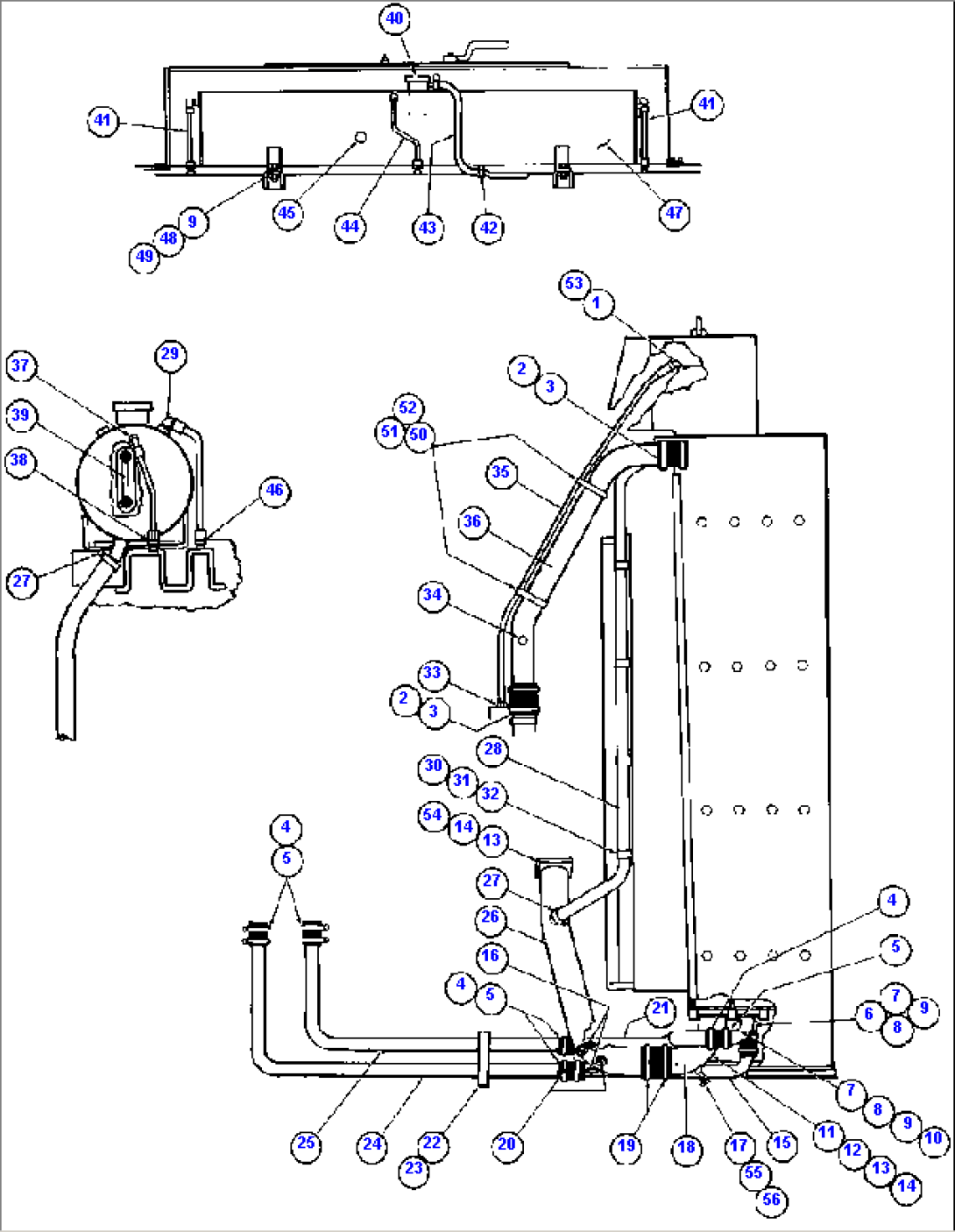 RADIATOR & SURGE TANK PIPING