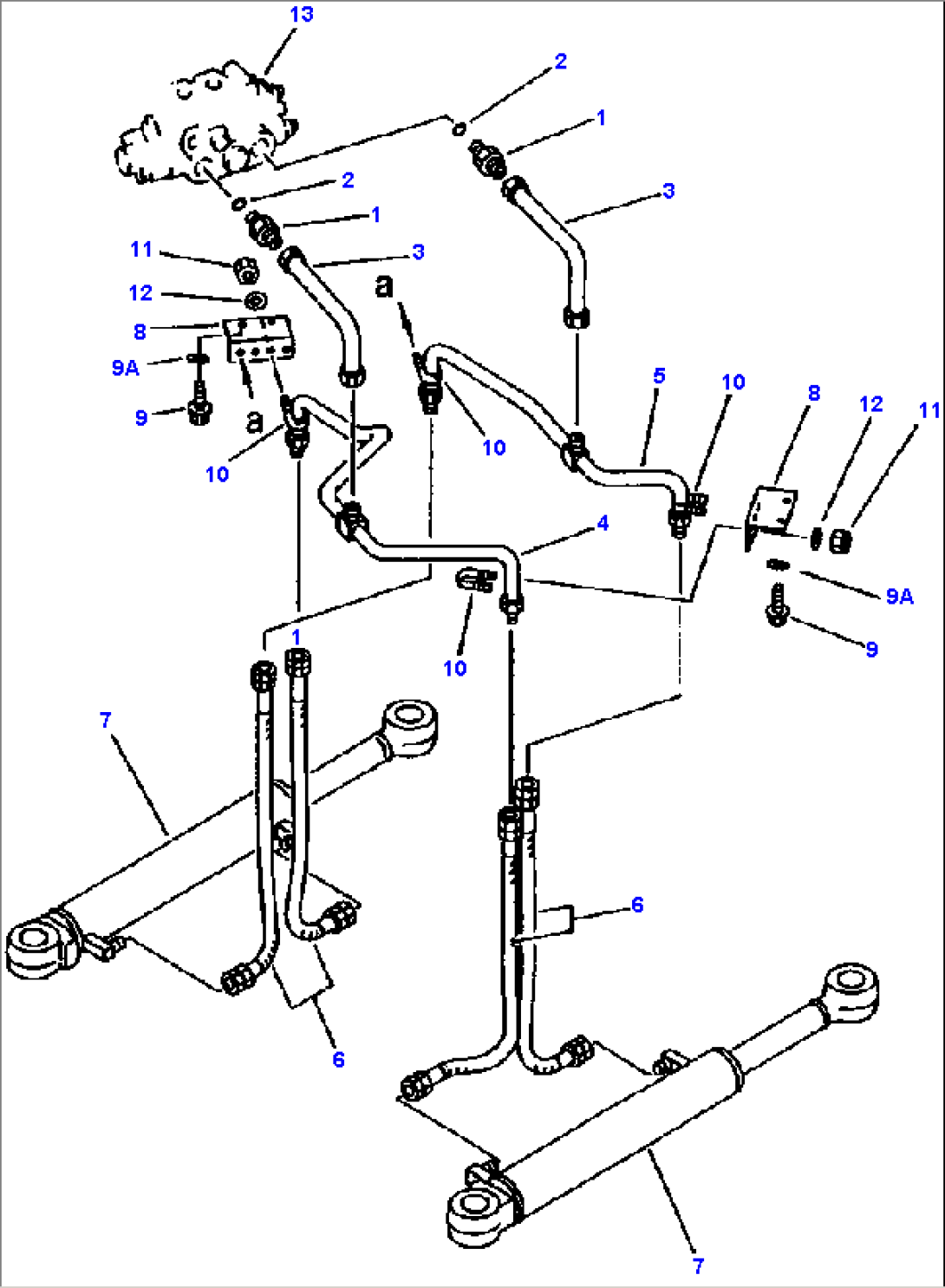 FIG NO. 4302 DEMAND VALVE TO CYLINDER STEERING PIPING