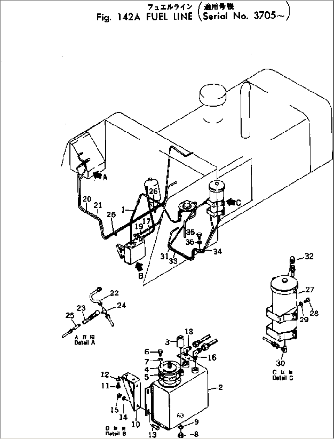 FUEL LINE(#3705-)