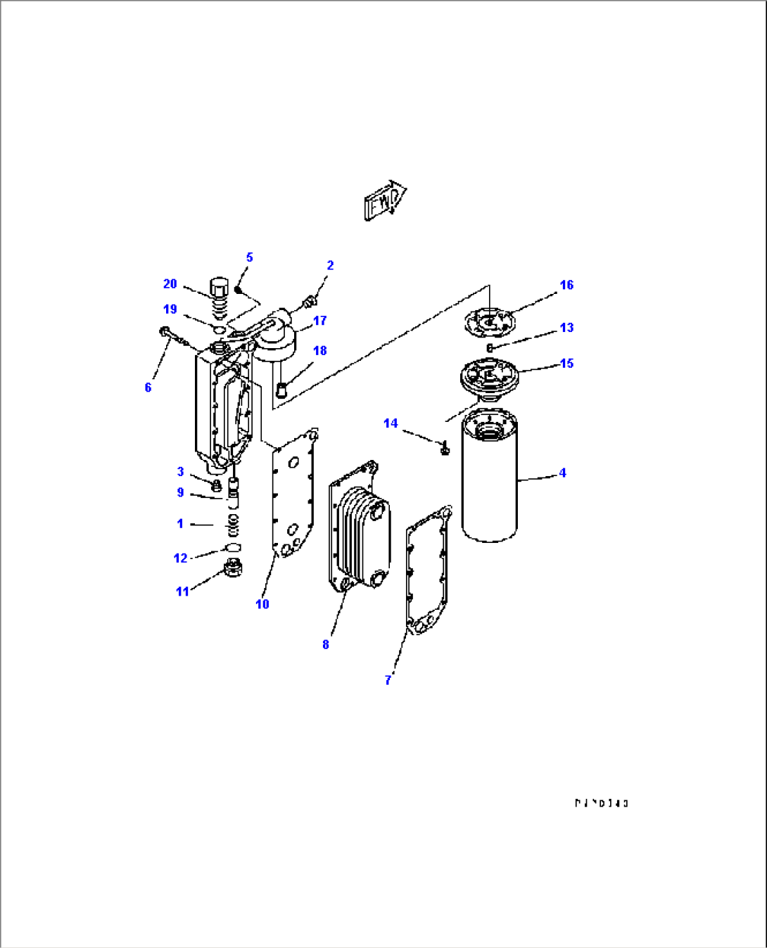 OIL COOLER AND OIL FILTER