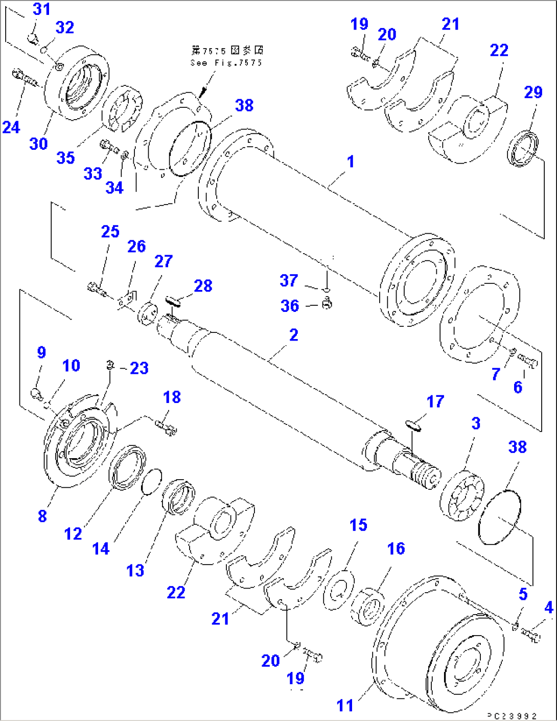 SCREEN SYSTEM (2/4) (HOUSING) (DIRECT DRIVE TYPE)(#1101-)