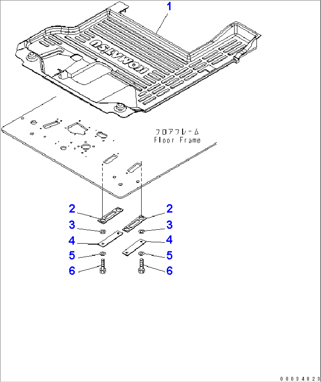 FLOOR MAT (FOR 1-PIECE BOOM)