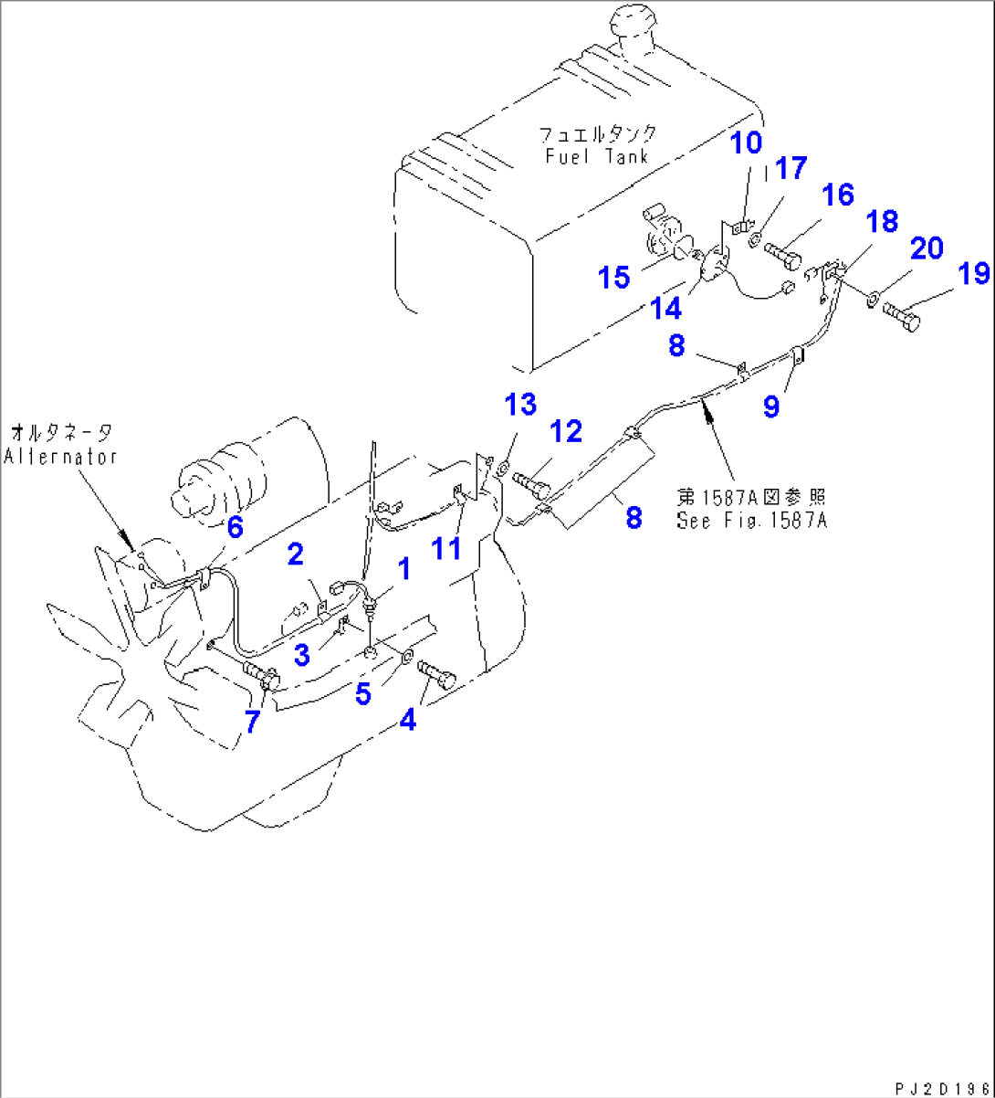 ELECTRICAL SYSTEM (OUTSIDE CAB) (11/11)(#6001-)
