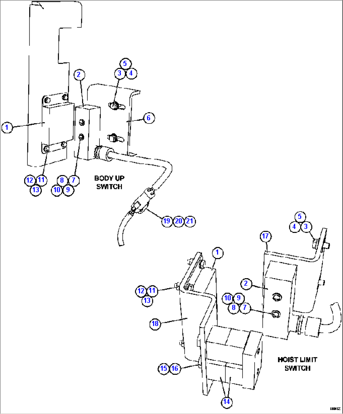 HOIST LIMIT/BODY UP SWITCHES