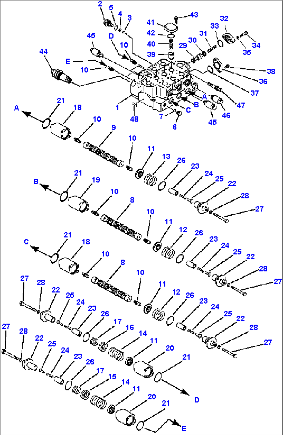 3-SPOOL CONTROL VALVE (1/3)