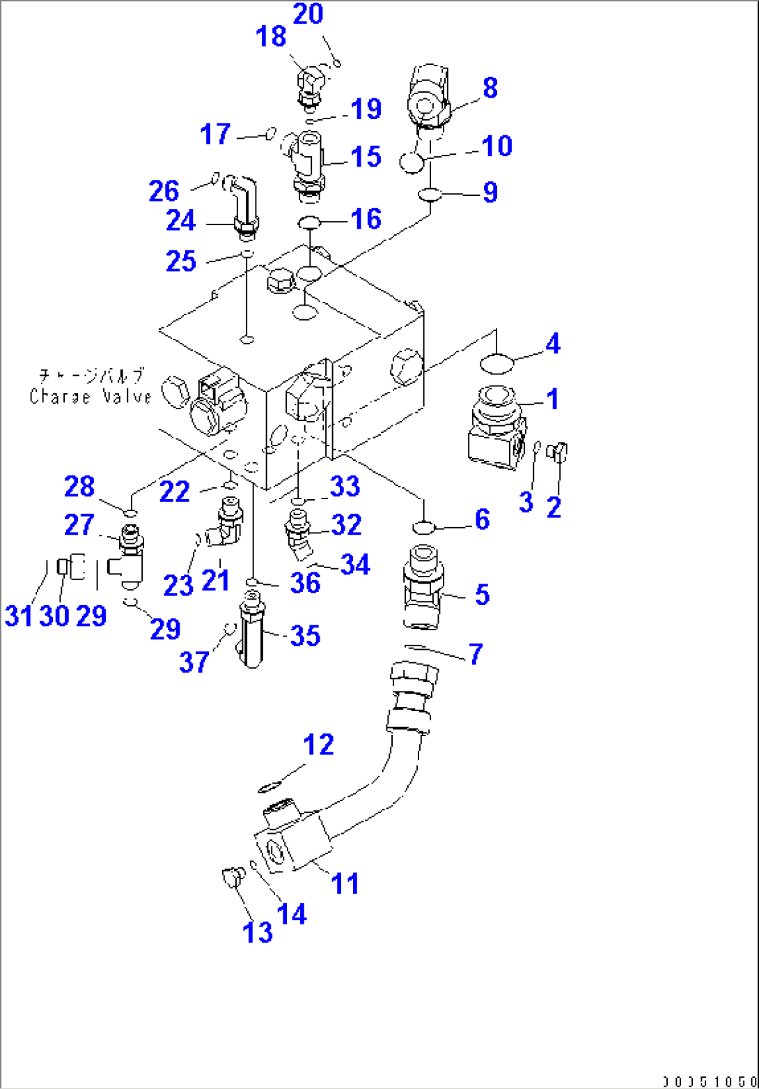 MAIN PIPING (CONNECTOR¤ FOR PRIORITY VALVE) (1/2)