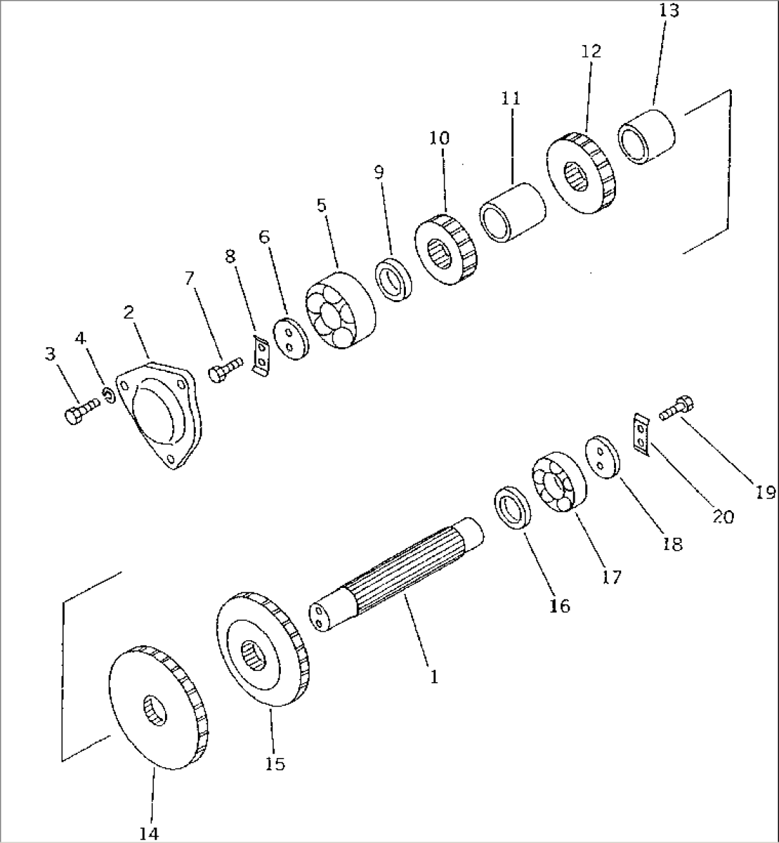 TRANSMISSION (INTERMEDIATE SHAFT AND GEAR) (3/5)(WITHOUT BACKUP SWITCH)