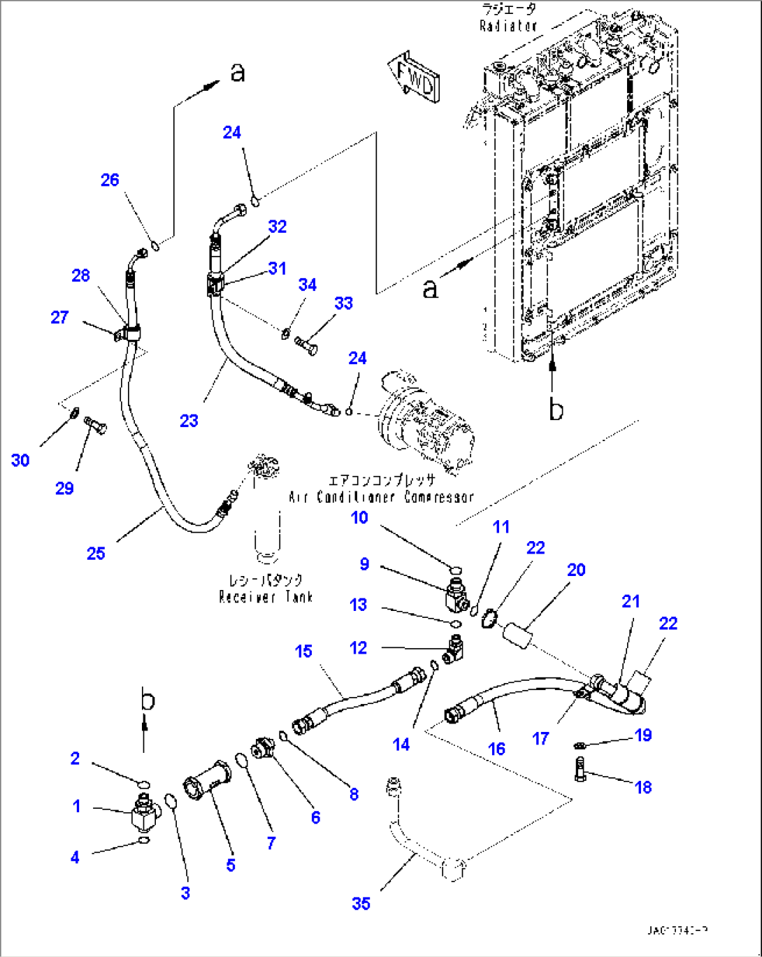 Cooling System, Piping (2/3) (#22083-)