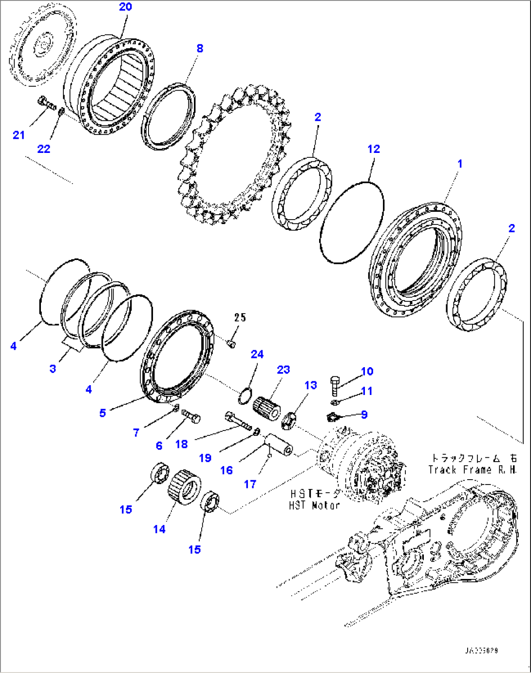 Final Drive, Hub, R.H. (#B50001-B50082)