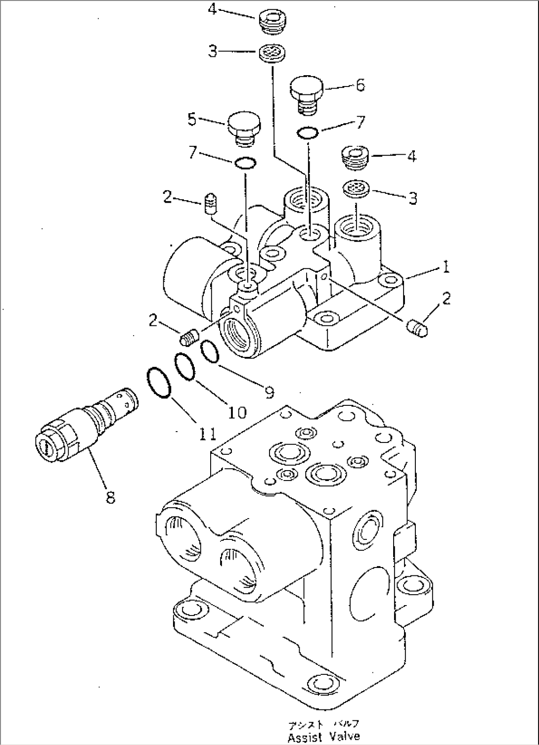 RELIEF VALVE BLOCK AND CHARGE RELIEF VALVE